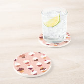 Cupcakes Zandsteen Onderzetter (Zijkant)