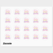 CUPCAKES ZIJN ECHT HOMOMUFFINS RONDE STICKER (Vel)