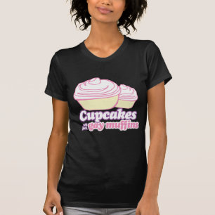 CUPCAKES ZIJN ECHT HOMOMUFFINS T-SHIRT