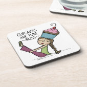 Cupcakes zijn Pure Bliss Drankjes Onderzetter (Linkerzijde)