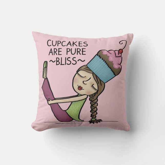 Cupcakes zijn Pure Bliss Kussen (Voorkant)