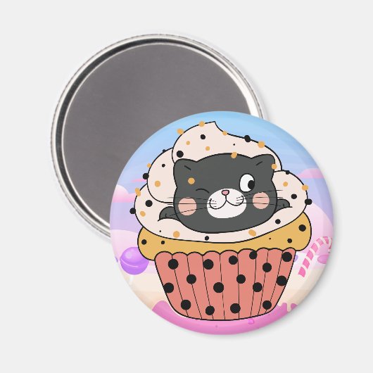 Cupcat Magnet (Voorkant / Achterkant)