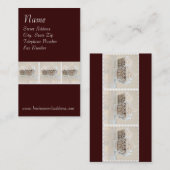 Cupcked op donkere bruine achtergrond Visitekaartj Visitekaartje (Voorkant / Achterkant)