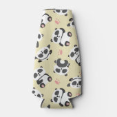 Cupe panda bear paw cream background flesjeskoeler (Voorkant)