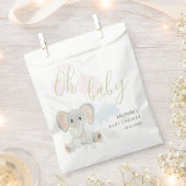 Cupe Spring Olifant Waterverf Illustratie Bedankzakje (Geknipt)