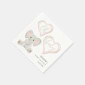 Cupe Spring Olifant Waterverf Illustratie Servet (Hoek)