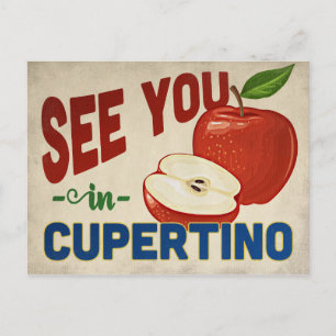 Cupertino California Apple - Vintage Travel Briefkaart