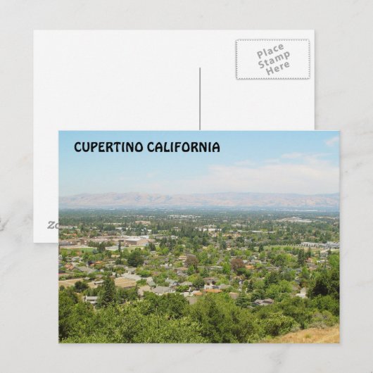 Cupertino California Briefkaart (Voorkant / Achterkant)