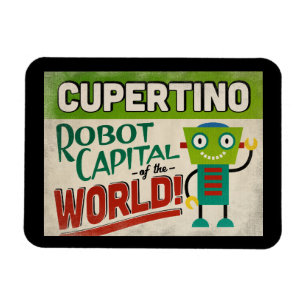 Cupertino California Robot - Funny  Magneet