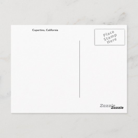 Cupertino, Californië-Briefkaart Briefkaart (Achterkant)