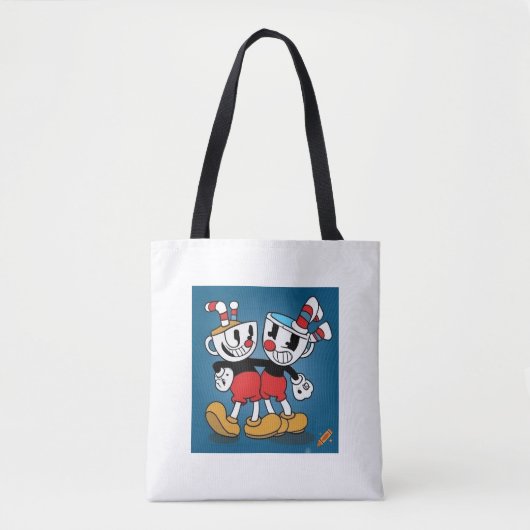 "Cuphead Design Bag te koop in de winkel" Tote Bag (Voorkant)