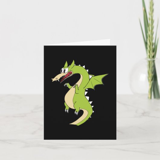 Cuphead Dragon (grim Matchstick) Sticker Kaart (Voorkant)