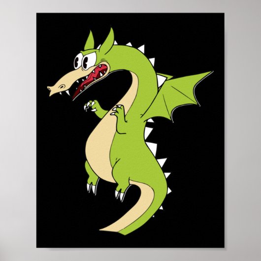 Cuphead Dragon (grim Matchstick) Sticker Poster (Voorkant)