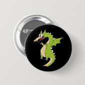 Cuphead Dragon (grim Matchstick) Sticker Ronde Button 5,7 Cm (Voorkant /achterkant)