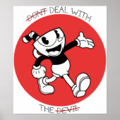Cuphead, je kunt niet met de duivel omgaan poster (Voorkant)