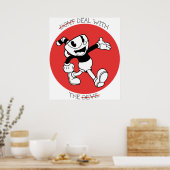 Cuphead, je kunt niet met de duivel omgaan poster (Keuken)