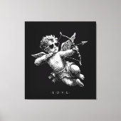 Cupi of Love B&W Canvas Afdruk (Voorkant)