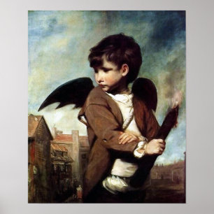 Cupid als een koppeljongen poster