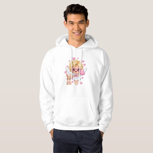 Cupid and Bunny Dance Hoodie (Voorkant volledig)