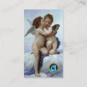 Cupid and Psyche as Children MONOGRAM Parchment Visitekaartje (Achterkant)