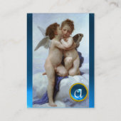 Cupid and Psyche as Children MONOGRAM Sapphire Visitekaartje (Achterkant)