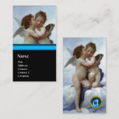 Cupid and Psyche as Children MONOGRAM Sapphire Visitekaartje (Voorkant / Achterkant)