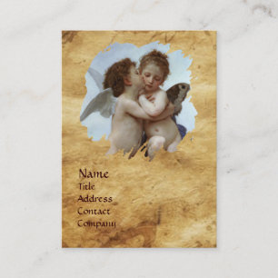Cupid and Psyche as Children Parchment Visitekaartje