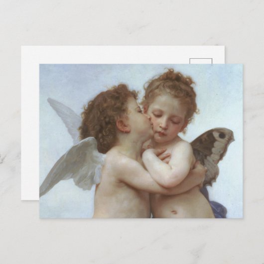 Cupid and Psyche as children - William Bouguereau Briefkaart (Voorkant / Achterkant)
