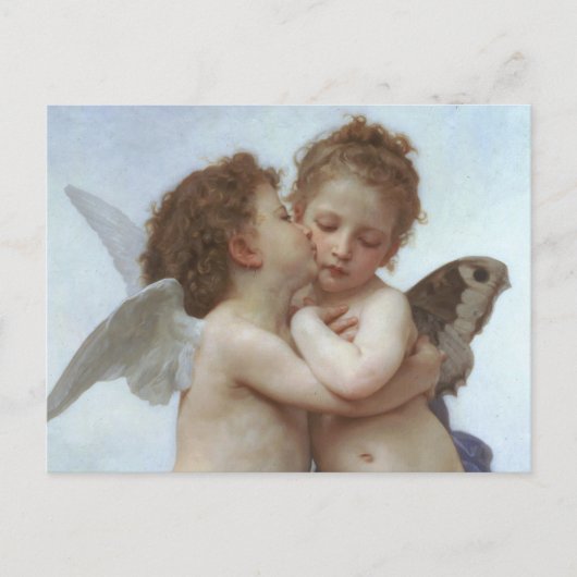 Cupid and Psyche as children - William Bouguereau Briefkaart (Voorkant)