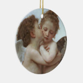 Cupid and Psyche as children - William Bouguereau Keramisch Ornament (Rechts)
