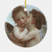 Cupid and Psyche as children - William Bouguereau Keramisch Ornament (Achterkant)