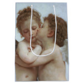 Cupid and Psyche as children - William Bouguereau Medium Cadeauzakje (Achterkant)