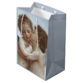 Cupid and Psyche as children - William Bouguereau Medium Cadeauzakje (Achterkant Gekanteld)