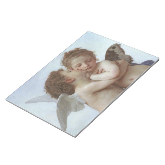 Cupid and Psyche as children - William Bouguereau Notitieblok (Schuin)