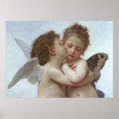 Cupid and Psyche as children - William Bouguereau Poster (Voorkant)