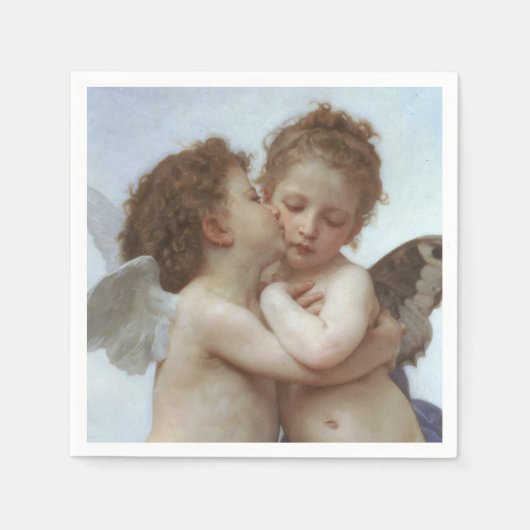 Cupid and Psyche as children - William Bouguereau Servet (Voorkant)