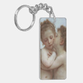 Cupid and Psyche as children - William Bouguereau Sleutelhanger (Voorkant Links)