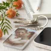 Cupid and Psyche as children - William Bouguereau Sleutelhanger (Voorkant Rechts)