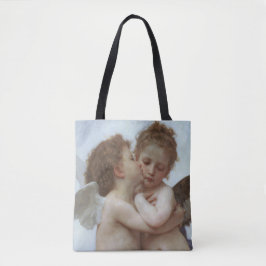 Cupid and Psyche as children - William Bouguereau Tote Bag