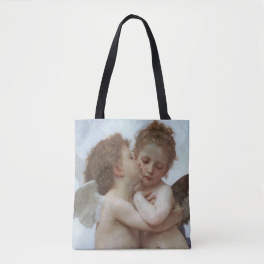 Cupid and Psyche as children - William Bouguereau Tote Bag (Voorkant)