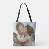 Cupid and Psyche as children - William Bouguereau Tote Bag (Achterkant)