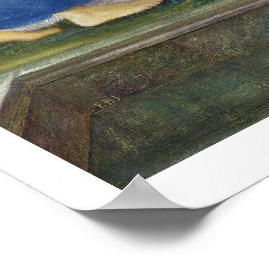 Cupid and Psyche, c.1865 (m/c, carrosseriekleur en Poster (Hoek)