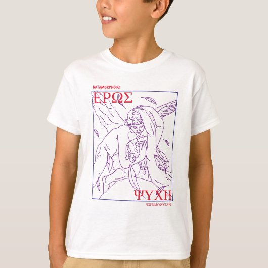 Cupid and Psyche Greek Mythology Classics Unique T-shirt (Voorkant)