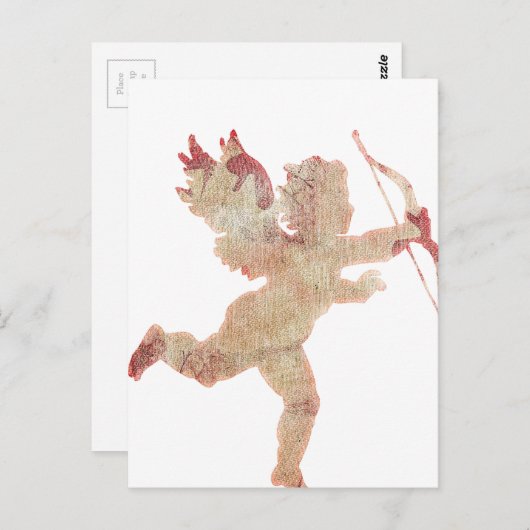 Cupid Angel Briefkaart (Voorkant / Achterkant)