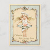 Cupid Angel Heart  reproductie Briefkaart (Voorkant)