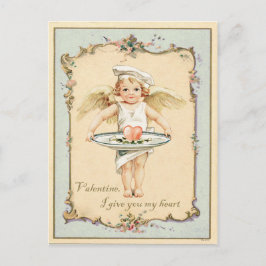 Cupid Angel Heart  reproductie Briefkaart