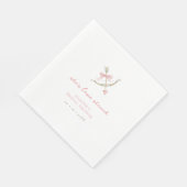 Cupid Arrow Lovestruck Valentine's Bridal Shower Servet (Hoek)