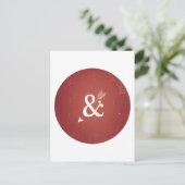 Cupid Arrow Retro Love Sign op Antiek Red Briefkaart (Staand voorkant)