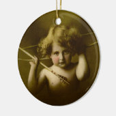 Cupid Awake Lithograaf Keramisch Ornament (Links)