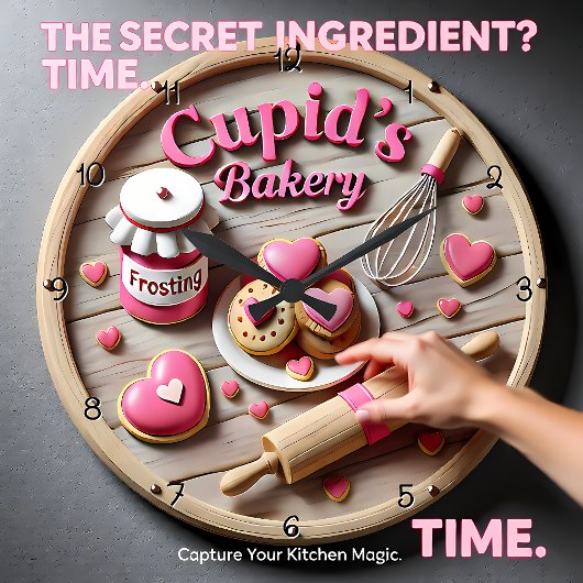 Cupid Bakery Sweetheart Kitchen Grote Klok